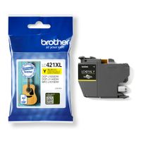 Brother LC-421XLY inktcartridge 1 stuk(s) Origineel Hoog (XL) rendement Geel - thumbnail