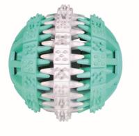 Trixie 32942 Denta Fun Ball, Mintfresh, natuurlijk rubber, diameter 7 cm