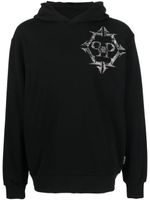 Philipp Plein hoodie Chrome à ornements strassés - Noir