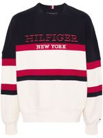 Tommy Hilfiger sweat colour block en coton - Bleu