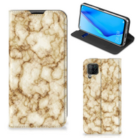 Huawei P40 Lite Standcase Marmer Goud