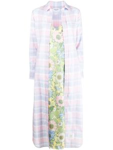 Thom Browne robe-chemise à carreaux - Rose