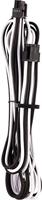 Corsair Premium kabel, EPS12V/ATX12V, type 4 (generatie 4-serie), voor voedingen, met ommanteling, wit/zwart