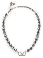 Valentino Garavani collier à détail VLogo Signature Swarovski - Argent