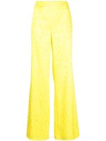 P.A.R.O.S.H. pantalon à motif en jacquard - Jaune