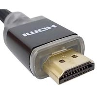 SpeaKa Professional SP-7870028 HDMI-kabel HDMI Aansluitkabel HDMI-A-stekker, HDMI-A-stekker 3.00 m Zwart 4K UHD, Audio Return Channel (ARC), Gesleeved, Met LED - thumbnail