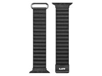 LAUT, L_AWS_NL_BK, NOVI LUXE horlogebandje voor Apple Watch Series 1-8 & SE & ULTRA, 38/40/41 mm - MIDNIGHT, zwart, 38/40/41MM