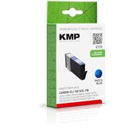 KMP inktcartridge voor PGI-580 XXL CLI-581 XXL - compatibel - inktpatroon Canon PIXMA TS6150/TS8150 - Office printeraccessoires (1 stuk, blauw)