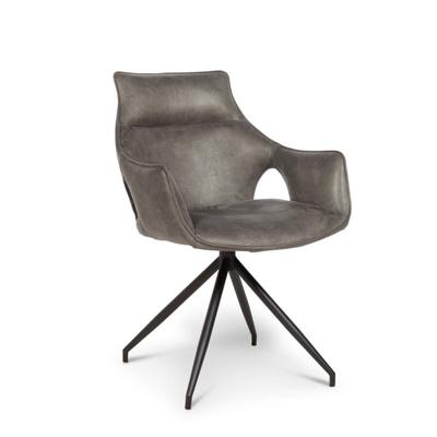 Armstoel Candice - Microleder Graphite