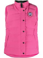 Canada Goose gilet matelassé à patch logo - Rose