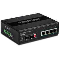 Trendnet TI-UPG62 netwerk-switch Unmanaged L2 Gigabit Ethernet (10/100/1000) Power over Ethernet (PoE) Zwart - thumbnail