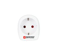 Skross 1.500232-E netstekker adapter Type C (Europlug) Type K (DK)