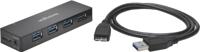 Kensington USB 3.0 4-Poorten Hub, Overdrachtsnelheden Tot 5 Gbps - 3Amps Om Smartphones En Tablets Snel Op Te Laden, Plug & Play-Installatie, Compatibel Met HP, Dell, Windows, Macbook, Thuiskantoor
