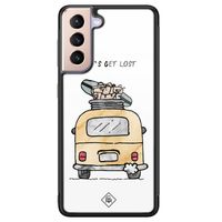 Samsung Galaxy S21 Plus glazen hardcase - Let's get lost - thumbnail