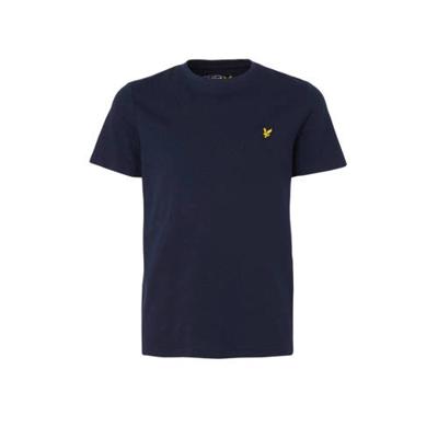 Lyle & Scott T-shirt met borduursels donkerblauw