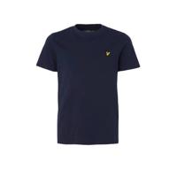 Lyle & Scott T-shirt met borduursels donkerblauw