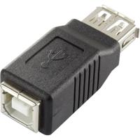 Renkforce USB 2.0 Adapter [1x USB 2.0 bus A - 1x USB 2.0 bus B] rf-usba-05 Vergulde steekcontacten - thumbnail