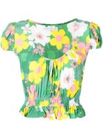 Faithfull the Brand blouse Las Oslas à fleurs - Vert