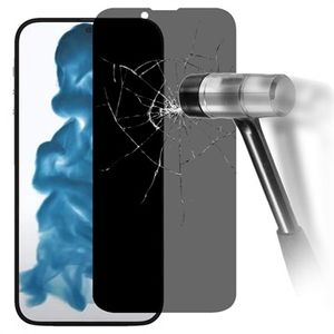 iPhone 14 Plus Privacy Screenprotector van gehard glas - 9H