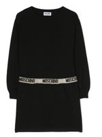 Moschino Kids robe à bande logo - Noir - thumbnail