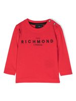 John Richmond Junior t-shirt en coton à logo brodé - Rouge