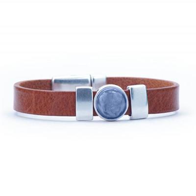 Qoss Bruine Armband Kim Jeansblauwe Bol - Maat L