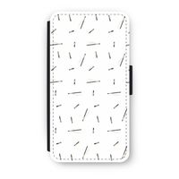 Hipster stripes: iPhone X Flip Hoesje - thumbnail