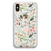 Sweet little flowers: iPhone X Transparant Hoesje - thumbnail