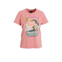 Superdry T-shirt met printopdruk roze