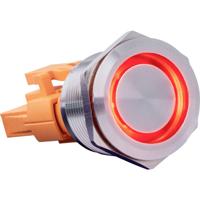 Joy-it BUTTON22C-L-RD BUTTON22C-L-RD Toetsschakelaar 250 V/AC 15 A 1x aan/(uit) Continu Rood (Ø x h) 22.20 mm x 34.50 mm IP67, IK10 1 stuk(s)