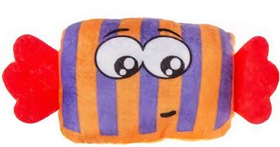LG-Imports snoepknuffel junior 21 cm pluche oranje/paars/rood