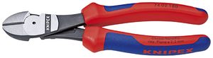 Knipex Kracht-zijsnijtang zwart geatramenteerd met meer-componentengrepen 140 mm - 7402140