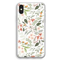 Sweet little flowers: iPhone X Transparant Hoesje - thumbnail