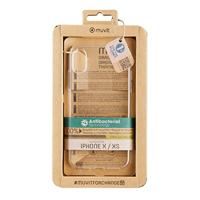 muvit for Change beschermhoes voor Apple iPhone X/XS recycletek transparant antibacterieel