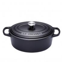 LE CREUSET - Signature - Braadpan ovaal 27cm 4,10l Mat Zwart