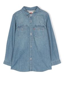 Levi's Kids chemise en jean à poche poitrine - Bleu