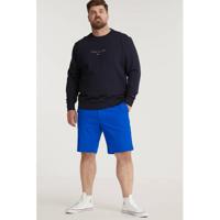 Tommy Hilfiger Big & Tall +size regular fit chino short Brooklyn Plus Size van biologisch katoen bio blue