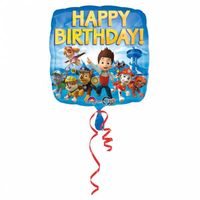 Paw Patrol Happy Birthday folieballon 43cm - thumbnail