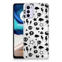 Silicone Back Case Motorola Moto G42 Silver Punk - thumbnail