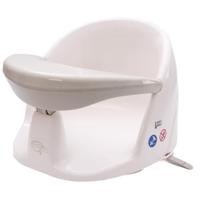 BabyDam 360° draaibare Orbitale badstoel met antislip zuignappen en afneembare armsteun - wit/grijs