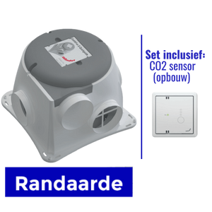 Zehnder Woonhuisventilator Comfofan Silent + CO2 sensor (Randaarde)