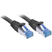 LINDY 47420 RJ45 Netwerkkabel, patchkabel CAT 6A S/FTP 20.00 m Zwart 1 stuk(s) - thumbnail