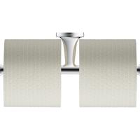 Duravit Starck T Toiletrolhouder - dubbel - zonder klep - chroom 0099381000 - thumbnail