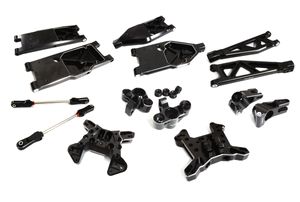 Integy Billet Machined Alloy Suspension Kit Arrma 1/5 Kraton 8S BLX - Black