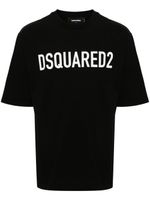 DSQUARED2 t-shirt en coton à logo imprimé - Noir - thumbnail