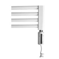 Radiator Sanicare Snode Met Wifi 111,8 x 60 cm Wit Met Thermostaat Zwart Sanicare - thumbnail