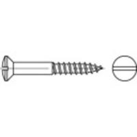 TOOLCRAFT TO-5446455 Bolverzonken houtschroeven 5 mm 70 mm Sleuf DIN 95 Messing 200 stuk(s)