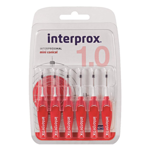 Interprox Premium Mini Conical 2-4mm rood - 6 stuks