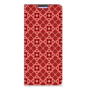 Xiaomi Redmi Note 10 Pro Hoesje met Magneet Batik Rood