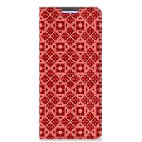 Xiaomi Redmi Note 10 Pro Hoesje met Magneet Batik Rood - thumbnail